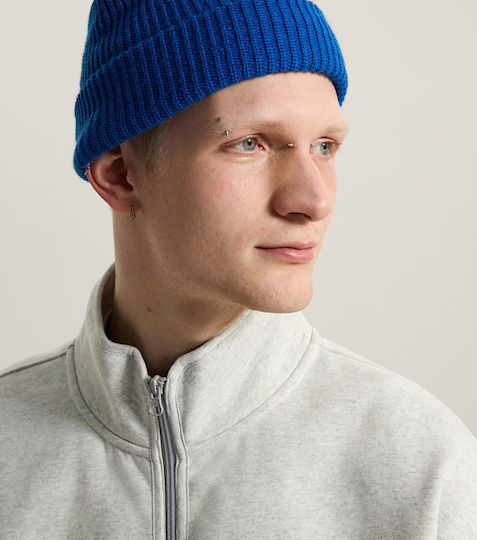 Core Basic Cuff Beanie Unisex Strickmütze in Blau