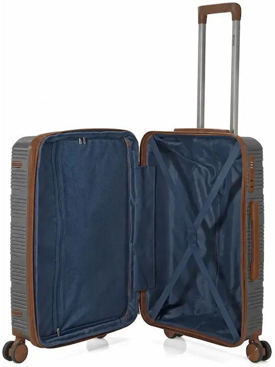 Benzi Mittlerer Hartschalen-Reisekoffer Graue Höhe 65cm