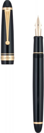 Pilot Black Fountain Pen with Black Ink