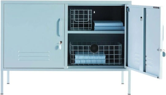 Sideboard Color from Metal Baby Blue 100x40x70cm
