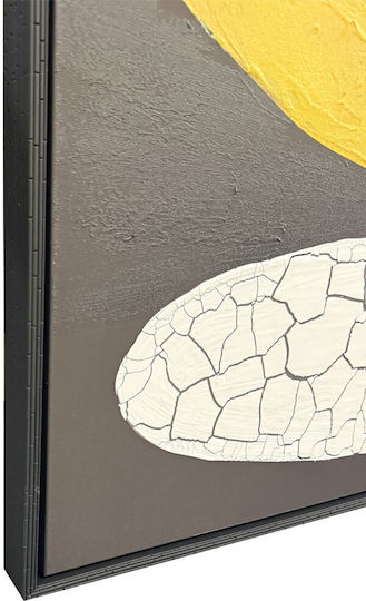 InTheBox Skive Gemälde Dekorative Rahmen 80x120x4cm Segeltuch Lemon Grau Ps Schwarz