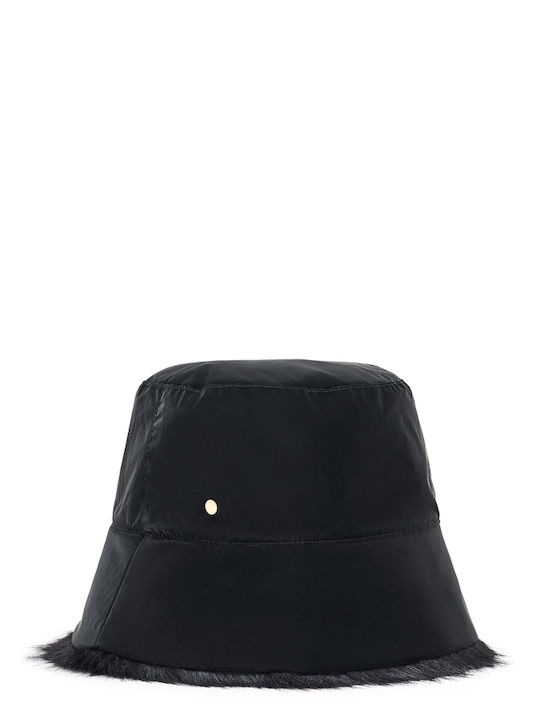 Armani Exchange Women's Furry Bucket Hat Black