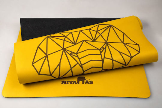 Yoga Mat Pu Pro Yoga Mat Gaja Sun Yellow 183x68cm