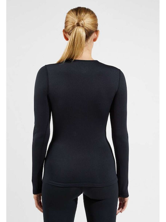 Odlo Active Warm Ισοθερμική Μπλούζα Μαύρη