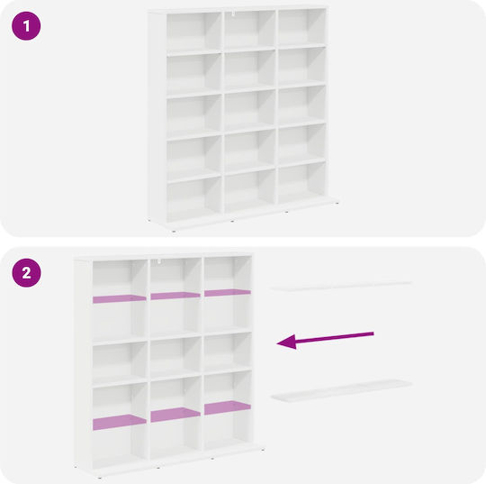 vidaXL Floor CD Case 96x23.5x97.5cm