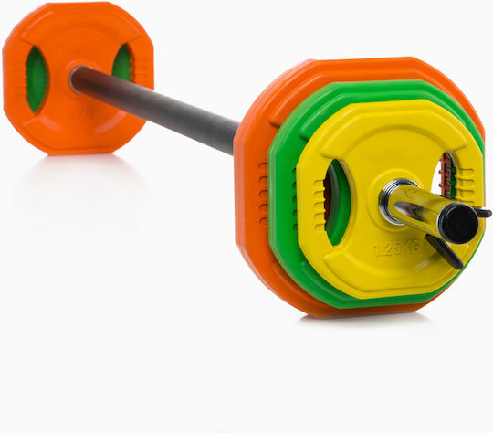 MDS Body-Pump Bar Ø28mm Length 120cm with Collars Pegs