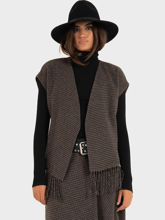 Damen Strickjacke Braun S40M0368