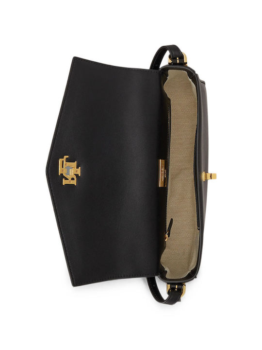 Lauren Damen Schultertasche Schwarz