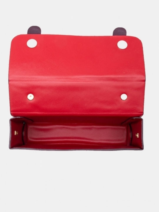 Leather Women's Messenger Bag Burgundy