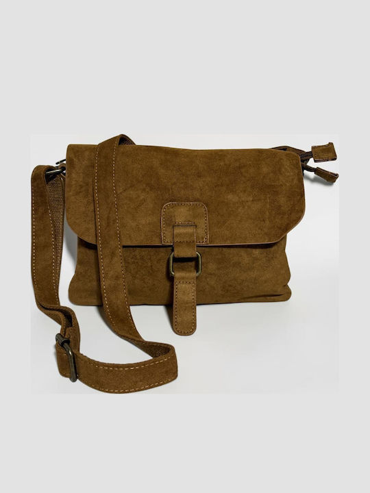 Women's Shoulder Crossbody Suede Brown Bag