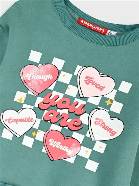 Kinder Trainingsanzug Mit Bluse Grün