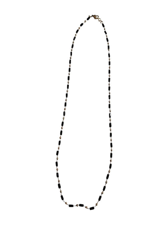 Kalliopi Silver Necklace Made Of Black Steel