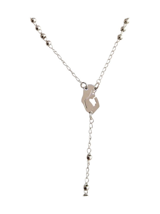 Kalliopi Silver Kalliopi Silver Rosenkranz Talisman Göttliche Mutter aus Stahl