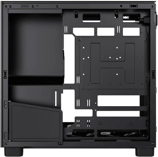 GameMax NEX C53 BK Gaming Midi Tower Computer Case with Side Window and ARGB Lighting Black