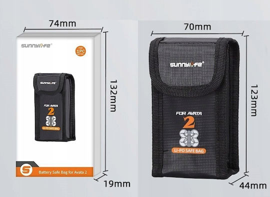 Sunnylife Battery Carrying Case Black for DJI Avata 2