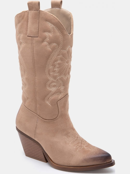 Women's Cowboy Boots Beige
