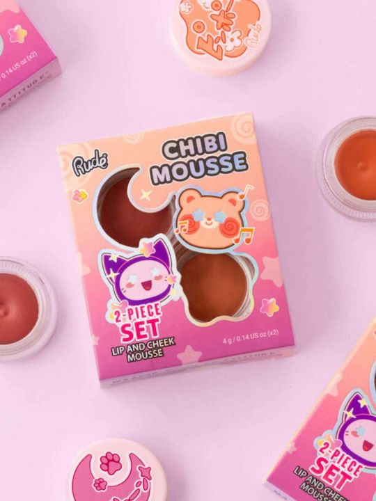 Rude Cosmetics Set de machiaj pentru față cu geantă de toaletă Tada!