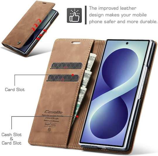 Caseme 013 Retro Book Case Brown Samsung Galaxy Z Fold8 Ultra 5g