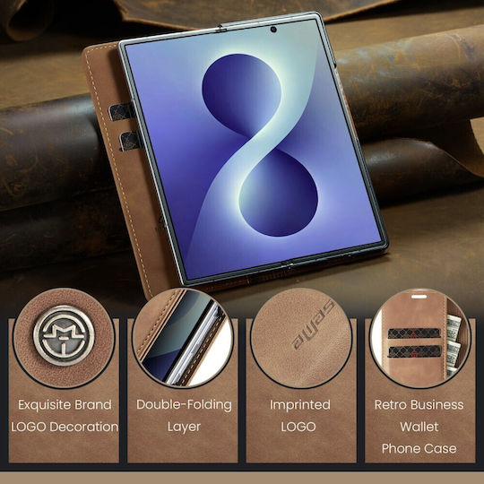 Caseme 013 Retro Book Case Brown Samsung Galaxy Z Fold8 Ultra 5g