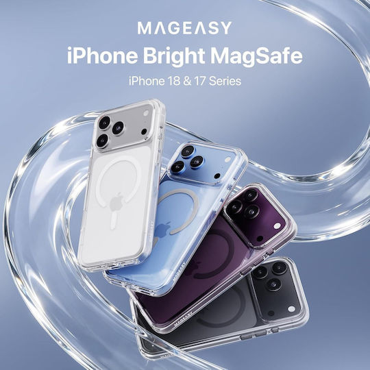 Husă Mageasy Bright M Magsafe Transparentă Slate Iphone 18 Pro Max/17 Pro Max