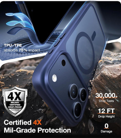 Калъф Torras Guardian Съвместим С Magsafe Черен За Iphone 18 Pro Max/17 Pro Max