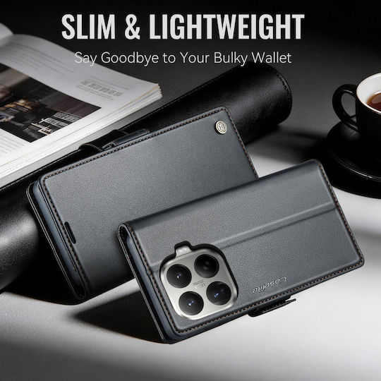 Caseme 023 Xiaomi 17t 5g Rfid Wallet Leather Case Black