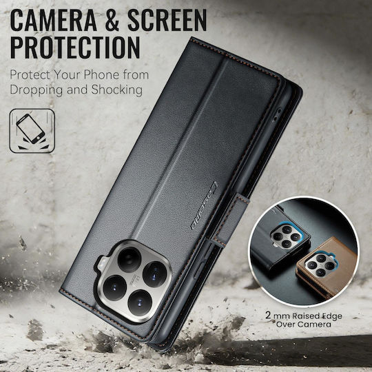Caseme 023 Xiaomi 17t 5g Rfid Wallet Leather Case Black