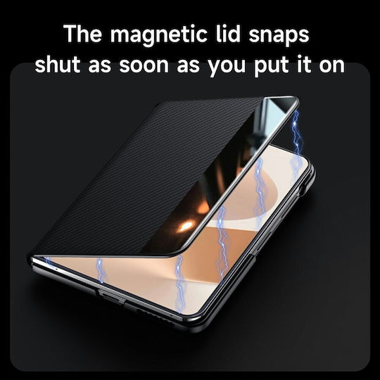 Sulada Handyhülle Buch Fenster Purple Samsung Galaxy Z Fold8 5G
