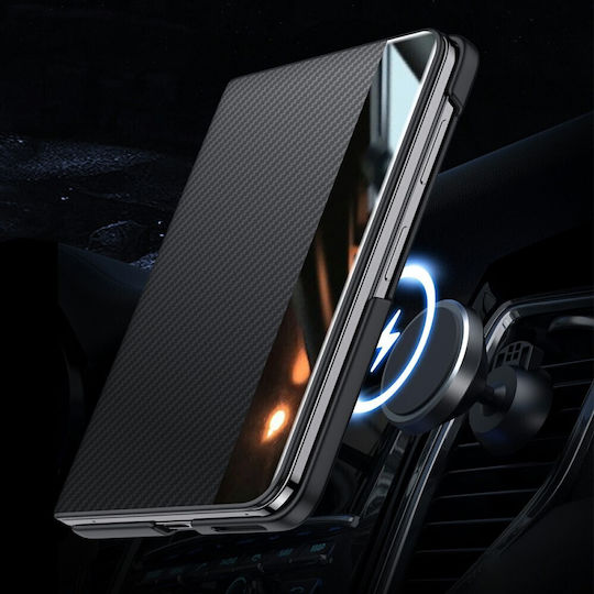 Sulada Handyhülle Buch Fenster Purple Samsung Galaxy Z Fold8 5G