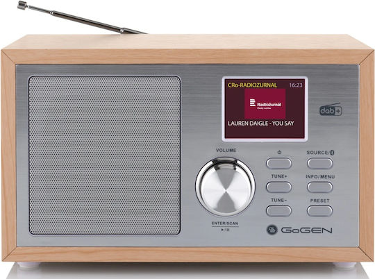 GoGEN Radio de birou DAB+ cu Bluetooth Argintiu