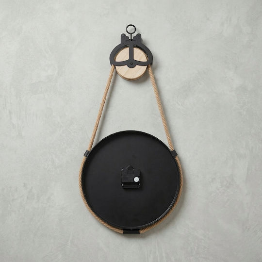 Edaxo Metallic Beige Wall Clock Ø27cm