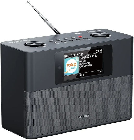 Kenwood 1379340 Tischplatte Radio DAB+ mit Bluetooth und USB Schwarz