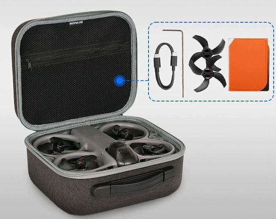 Sunnylife DJI Avata Controller Carrying Bag Grey Fabric 360 26.1x13.2x23cm