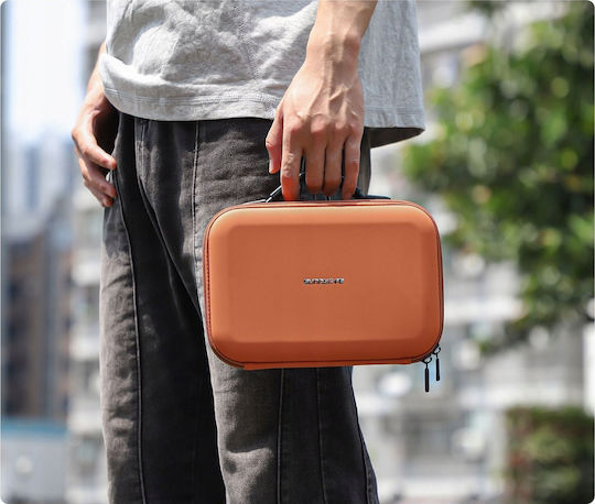 Sunnylife Controller Battery Carry Case Orange Fabric for DJI Neo 26.6x9.3x19.1cm