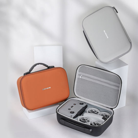 Sunnylife Controller Battery Carry Case Orange Fabric for DJI Neo 26.6x9.3x19.1cm