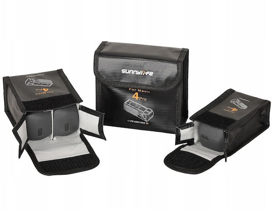 Sunnylife Калъф За Пренасяне На Батерия Черен За DJI Mavic 4 Pro 13.5x7x10.5см