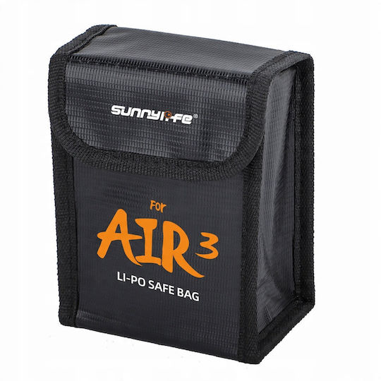 Sunnylife Калъф за Пренасяне на Батерия Черен за DJI Air 3 / Air 3S 13x6.5x10.5см