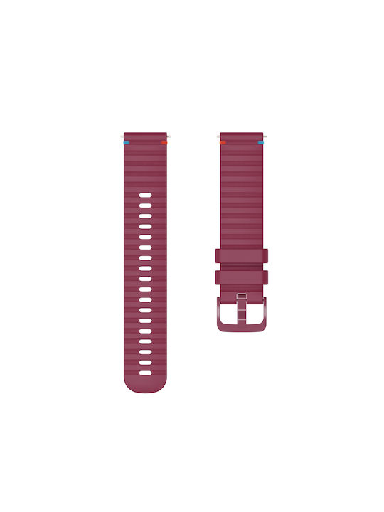 Garmin Vivoactive 5 Silicone Textured Wave Style 20mm Wine Red