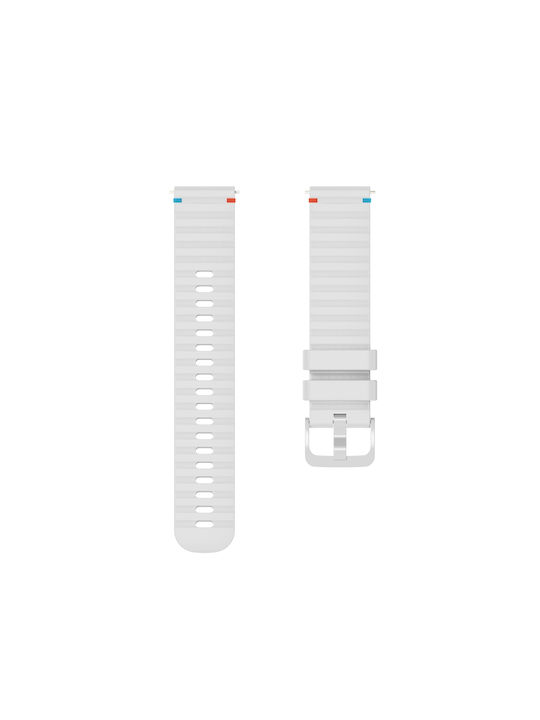 Garmin Vivoactive 5 Silicone Strap Embossed Wave Style 20mm White