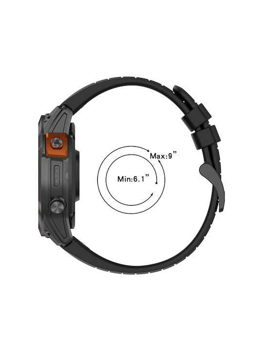 Garmin Instinct Crossover Solar Спортна Двуцветна Каишка за Часовник от Силикон 22 Mm Starlight+Orange