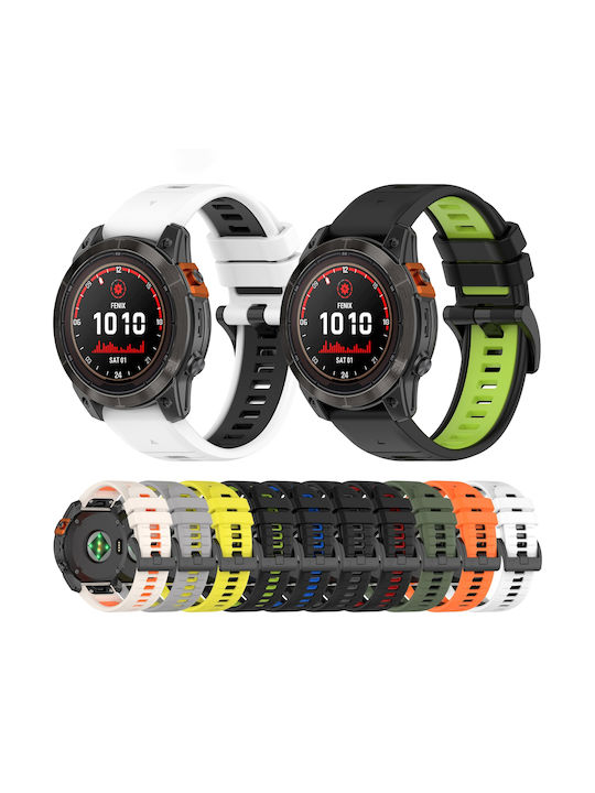 Garmin Instinct 2 Sports Two-Tone Watch Strap Silicone 22 Mm Starlight+Orange