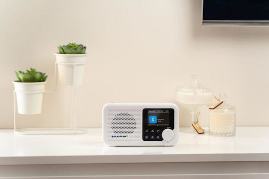 Blaupunkt DR8WH Portable Rechargeable Radio DAB+ with Bluetooth and USB White