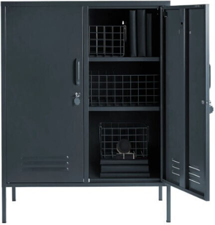 Doppelflügeliger Außenschrank Farbe Metallisch 80x40x90cm