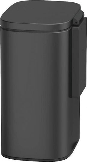 Wenko Metallic Bathroom Bin 5lt Black