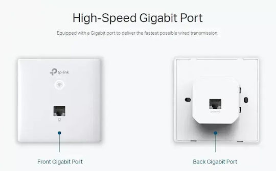 TP-LINK EAP230-Wall v1.2 Access Point Wi‑Fi 5 Dual Band (2.4 & 5GHz) Μονό Kit