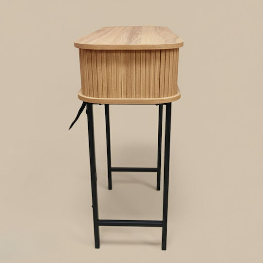 Console Table from Wood & Metal Pink W100xD35xH80.5cm
