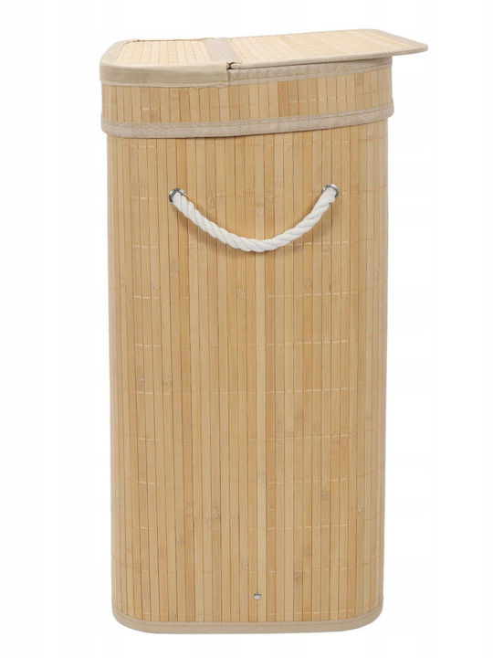 Кошница за пране Bamboo 80lt с Капак Бежова