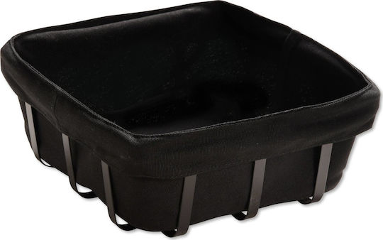 Kesper Fabric Black Bread Basket 22x22x9cm