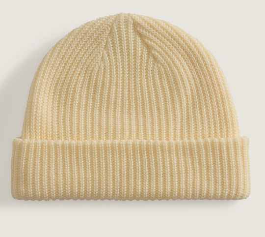 Core Basic Cuff Beanie Unisex Căciulă Tricotată în Culoare Bej