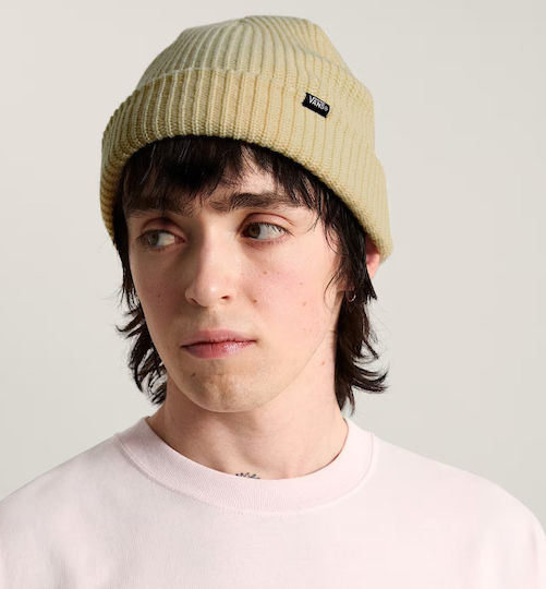 Core Basic Cuff Beanie Unisex Căciulă Tricotată în Culoare Bej